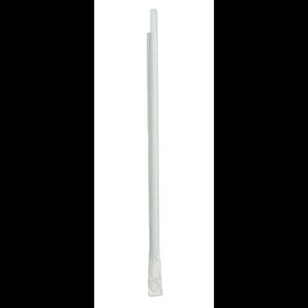 D & W FINE PACK 10.25" Tall Giant Individually Wrapped Translucent Straw, PK12000 DSTGW4-300T